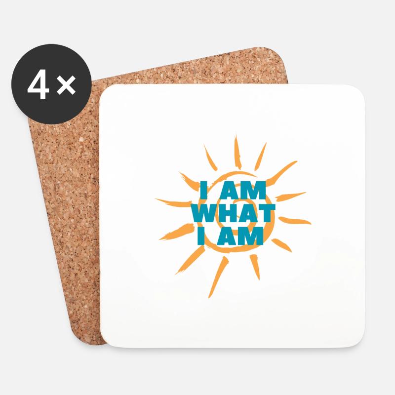 IAMWHATIAM 1 - Untersetzer (4er-Set) - Weiß