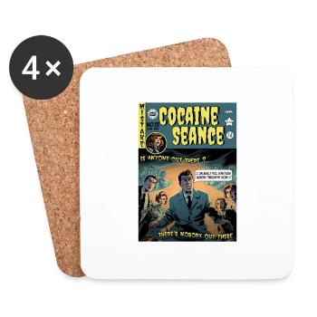 Retro Horror Comic - Cocaine Seance - Dessous de verre (lot de 4) - blanc - Devant