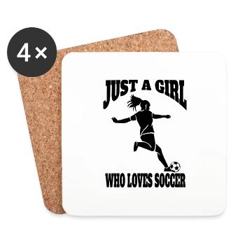 Soccer Design Soccer Player Soccer Team - Coasters (set of 4) - white - Front