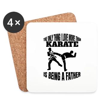 Arts Martiaux, Judo, Karaté, Hapkido, Aïkido, Arts martiaux - Dessous de verre (lot de 4) - blanc - Devant