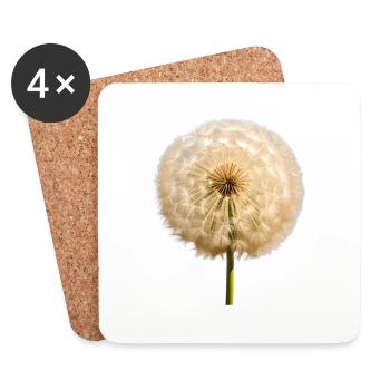Pusteblume - Untersetzer (4er-Set) - Weiß - Vorne