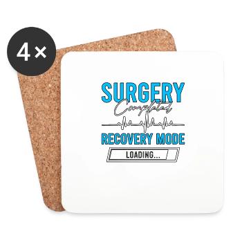 Surgery Completed Recovery Mode Loading - Coasters (set of 4) - white - Front
