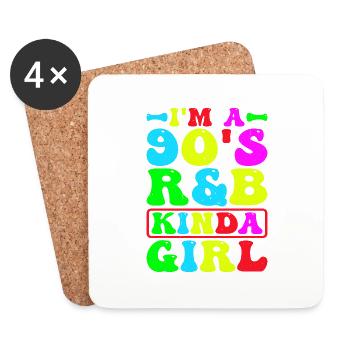 I'm A 90's R'B Kinda Girl 20 - Coasters (set of 4) - white - Front