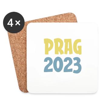 Prague 2023 - Coasters (set of 4) - white - Front