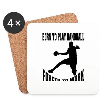 Handball fan handball player handball team handball - Coasters (set of 4) - white - Front