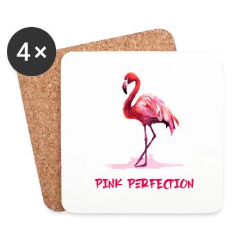 Pink perfection - Dessous de verre (lot de 4) - blanc - Devant