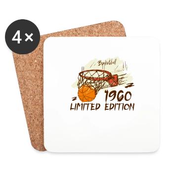 1960 Édition Limitée Basket-ball Anniversaire 1960 - Dessous de verre (lot de 4) - blanc - Devant
