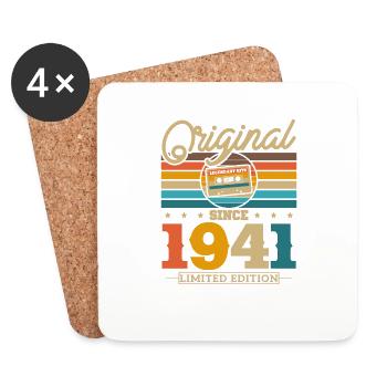 Originals 1941 82/83 Year Vintage Birthday - Coasters (set of 4) - white - Front