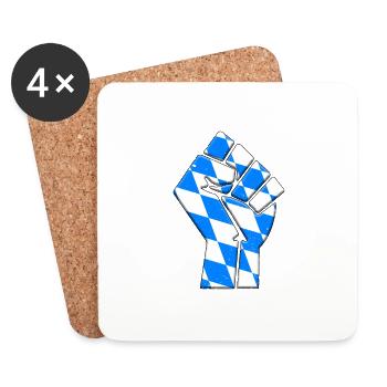 Bavaria Flag Bavarian Country Pride Native Family - Coasters (set of 4) - white - Front