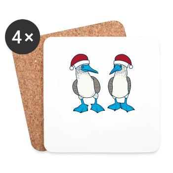 Galapagos Christmas - Untersetzer (4er-Set) - Weiß - Vorne