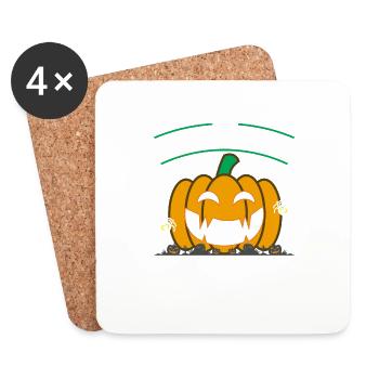 The Big Brother Pumpkin - Untersetzer (4er-Set) - Weiß - Vorne