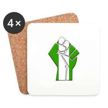 Nigeria Afrika Flagge Nigerian Country Pride Native - Untersetzer (4er-Set) - Weiß - Vorne