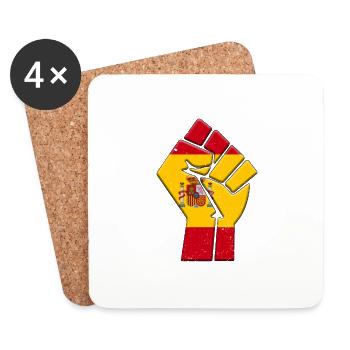 Spanien Flagge Spanisch España Country Pride Native - Untersetzer (4er-Set) - Weiß - Vorne