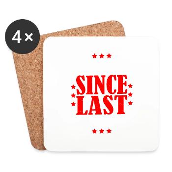 0 Days Since Last Accident 13 - Untersetzer (4er-Set) - Weiß - Vorne