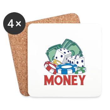 I Love Losing Money 6 - Untersetzer (4er-Set) - Weiß - Vorne