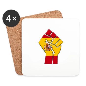 Spanien Flagge Spanisch España Country Pride Native - Untersetzer (4er-Set) - Weiß - Vorne