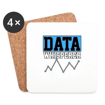 Data Whisperer für Wissenschaftler - Untersetzer (4er-Set) - Weiß - Vorne