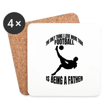 Soccer Team Soccer Design Soccer Player - Coasters (set of 4) - white - Front
