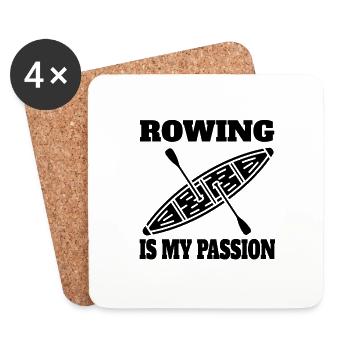 Rower, rowing team, rowing club, rowing, rowing - Coasters (set of 4) - white - Front