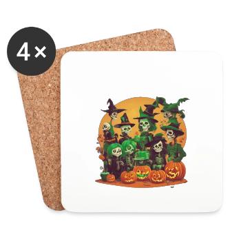 ObscuraNight A Night of Ghostly Extravaganza - Coasters (set of 4) - white - Front