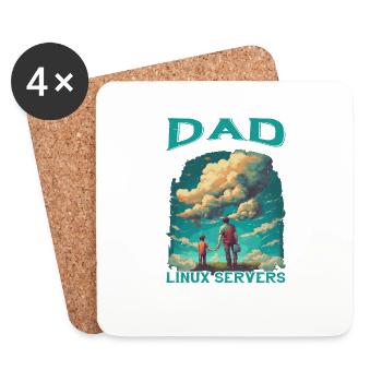 What Are Clouds Made Of, Linux Servers Mostly 11 - Coasters (set of 4) - white - Front