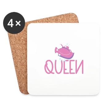 Soap Making Queen Seifenherstellung Seifenmachen - Untersetzer (4er-Set) - Weiß - Vorne