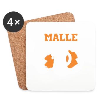 bier malle limited edition - Untersetzer (4er-Set) - Weiß - Vorne