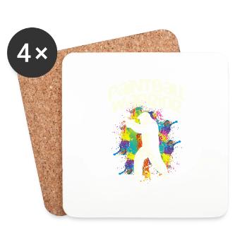 Paintball Warrior Paintballing Player Birthday - Coasters (set of 4) - white - Front