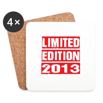 Edition Limitée 2013 Anniversaire 2013 Vintage Rétro - Dessous de verre (lot de 4) - blanc - Devant