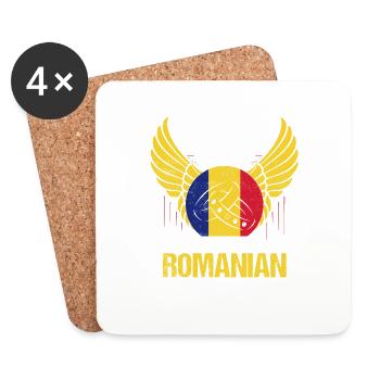Happiness Is Being Married To A Romanian Patriotic - Coasters (set of 4) - white - Front
