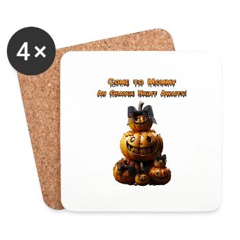 FUNNY HALLOWEEN - COME TO MOMMY - Coasters (set of 4) - white - Front