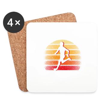 Why Is Everyone Chasing Me Laufen Running - Coasters (set of 4) - white - Front