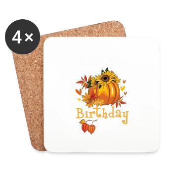 Brother Of The Birthday Girl - Coasters (set of 4) - white - Front