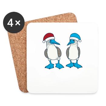 Galapagos Christmas - Untersetzer (4er-Set) - Weiß - Vorne
