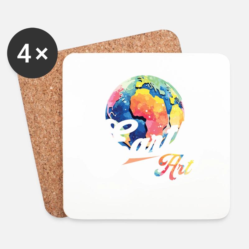 Earth Without Art Is Just Eh - Untersetzer (4er-Set) - Weiß