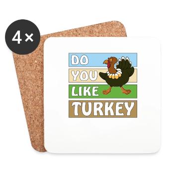 AIMEZ-VOUS LA TURQUIE - Dessous de verre (lot de 4) - blanc - Devant