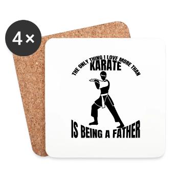Karaté, Hapkido, Arts Martiaux, Judo, Aïkido, Arts Martiaux - Dessous de verre (lot de 4) - blanc - Devant
