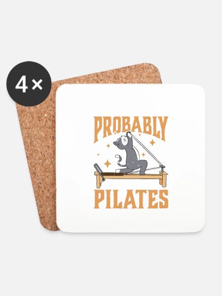 If It's Easy It's Probably Not Pilates 3 - Untersetzer (4er-Set) - Weiß
