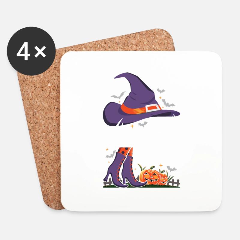 I'm the Hangry Witch - Untersetzer (4er-Set) - Weiß