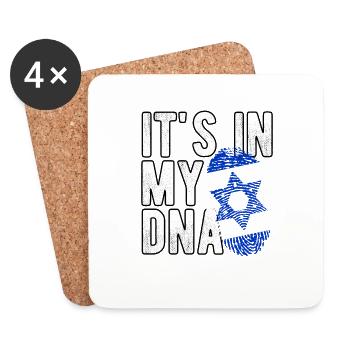 Israël - Dessous de verre (lot de 4) - blanc - Devant