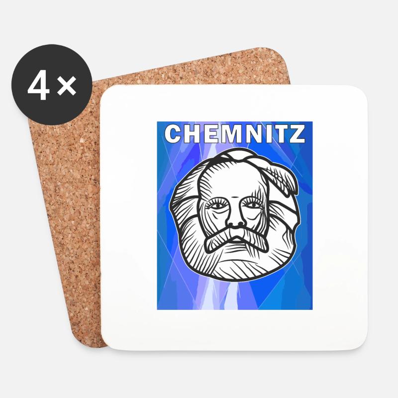 CHEMNITZ - Untersetzer (4er-Set) - Weiß