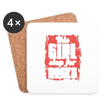 This Girl Stop For Rocks Geology Geologist - Coasters (set of 4) - white - Front
