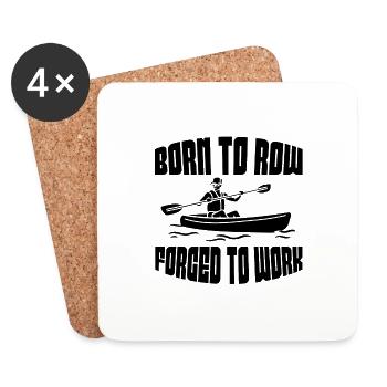 Rowing Rowing Rowing Rowing Club Rowing Team - Coasters (set of 4) - white - Front