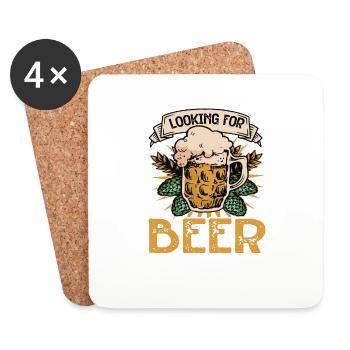 Looking For Beer Sponsor 2 - Coasters (set of 4) - white - Front