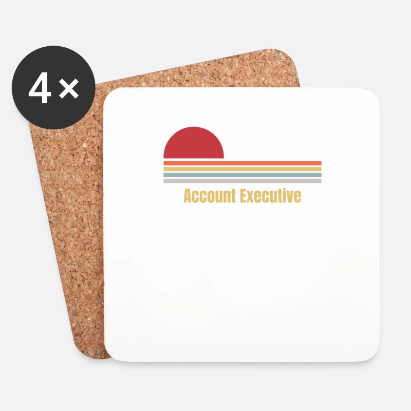 Account Executive - Untersetzer (4er-Set) - Weiß