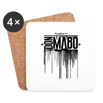 Don Mabo x Streetteinas Merch Graffiti officiel - Dessous de verre (lot de 4) - blanc - Devant