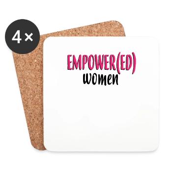 Empowered Women - Growth Mindset - Coasters (set of 4) - white - Front