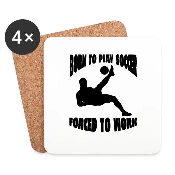 Soccer Player Soccer Team Soccer Design - Coasters (set of 4) - white - Front