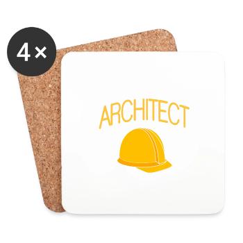Why I'm An Architect Uhh Why Do You? - Coasters (set of 4) - white - Front