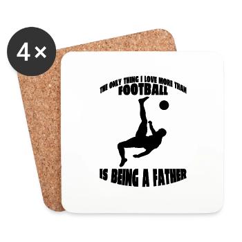 Soccer Player Soccer Team Soccer Design - Coasters (set of 4) - white - Front
